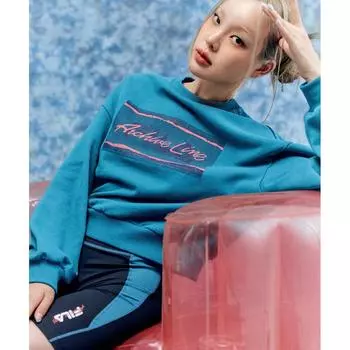 Полуукороченная толстовка FILA Archive FE2POF6101FTGR TEALGREEN/090