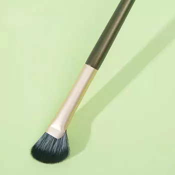 Полувеерная кисть для теней для носа, косметический инструмент, скошенная глянцевая кисть для макияжа с размытой отделкой Nose Shadow Brush