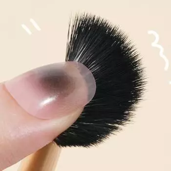 Полувеерообразная кисть для теней для носа, мягкие портативные угловые кисти для контура носа, кисти для размазывания контура носа, профессиональный хайлайтер, румяна, инструменты для макияжа