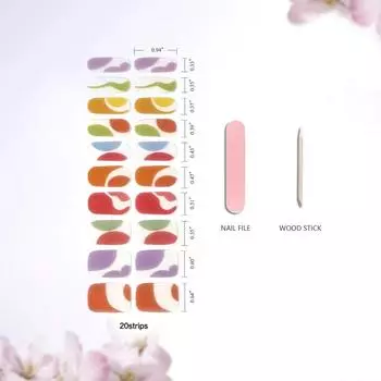 Полузапеченные и полуотвержденные мягкие гелевые наклейки для фототерапии ногтей второго поколения, гель для запекания, 20 накладок на пальцы 002