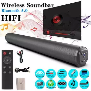 POLVCDG-BS10 Беспроводная Bluetooth-колонка. Звук домашнего телевизора может передаваться удаленно. Поддержка управления ключами для подключения мобильного телефона к компьютеру. чёрный