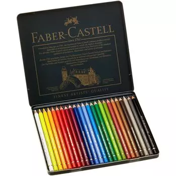 Polychromos colored pencils 24 colors can 110024 genuine Faber-Castell [Japanese product]