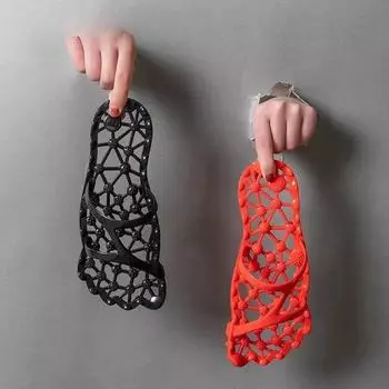 Полые домашние протекающие массажные тапочки для купания, сандалии и тапочки, женские массажные тапочки для ног, безболезненный легкий массаж с твердой подошвой 35-36