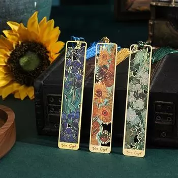 Полые металлические закладки с кисточками в виде цветка, прочные ретро-закладки ручной работы для женщин, детей, студентов, учителей, любителей книг, подарки