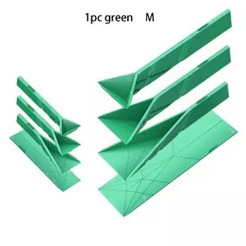 Polygons Flat 3-in-1 Measuring Spoons Multifunction Flat Measuring Cups Creativity Folding Spoons green m