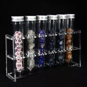 Polyhedral Dice 42pcs Silkprinted Spider Web Effect Digital Dice Set for DND RPG Table Games D4 D8 D10 D12 D20 with Tube