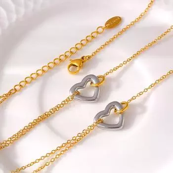 Полый браслет Love из нержавеющей стали с покрытием из 18-каратного настоящего золота, простые украшения для рук в стиле темперамент