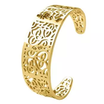 Полый браслет Женские лепестки не падают, цветные соты, полые цветочные браслеты из титановой стали серебряный