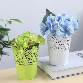 Полый цветок кисть для хранения карандашей ручка горшок держатель контейнер настольный органайзер подарок белый