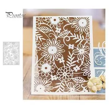 Полый цветок металлический трафарет DIY записки бумажные карты альбом фото трафарет серебряный