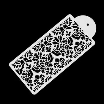 Полый цветок трафарет форма для торта симпатичный узор помадка форма для украшения торта распылительная окраска шаблон DIY домашний декор стены