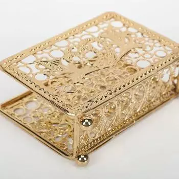 Полый держатель для салфеток, подставка для полотенец, бумажное полотенце для стола, настольная стойка для хранения салфеток, декоративная подставка из нержавеющей стали 430 серебряный