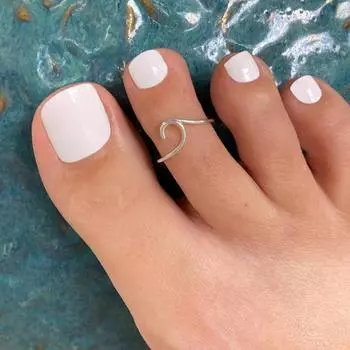 Полый дизайн в стиле ретро, экологически чистый медный материал, женское кольцо на пальце ноги, подарок на годовщину, украшения для пляжной вечеринки