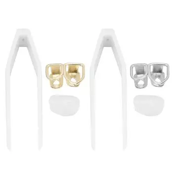 Полый хип-хоп вставной зуб модный латунный Хэллоуин фестиваль хип-хоп украшение зуба Gold