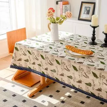 Полый крест с кисточками Однотонный Тканевая скатерть для обеденного стола Однотонная полосатая тканевая накидка Украшение стола Таблица 60*60cm