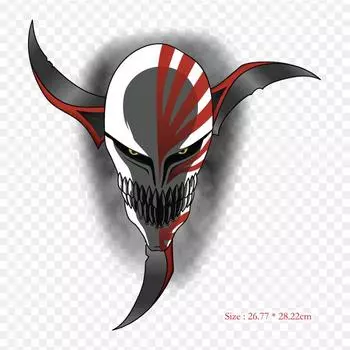 Полый отбеливатель Ичиго Куросаки Зангецу аниме Лрон на нашивки для сумки для одежды футболка термопереносные наклейки в полоску аппликации