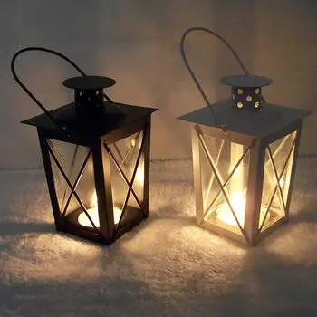 Полый подсвечник, подсвечник, подвесной винтажный кованый ретро-подсвечник белый