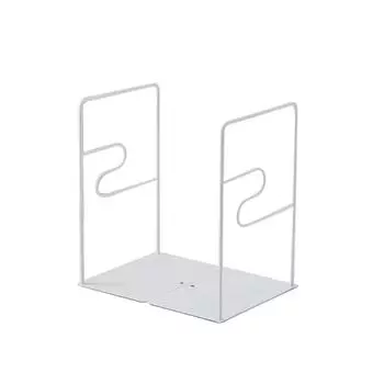 Полый простой держатель для книг Нескользящая настольная книжная полка Креативные металлические книжные упоры Буквы Style 4