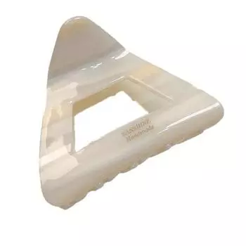 Полый средний зажим для акулы из уксусной кислоты и ацетата, модный треугольный коготь, украшение розовый