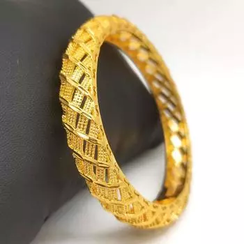 Полый старинный резной браслет в подарок девушке one size