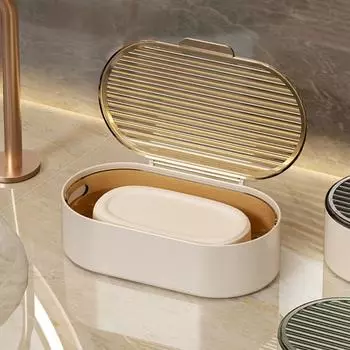 Полый свет роскошный двойной слив мыльница пластиковая мыльница практичный слив мыльница ванная комната янтарь