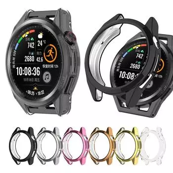 Полый защитный чехол из ТПУ для Huawei Watch GT Runner Protector Shell Cover прозрачный