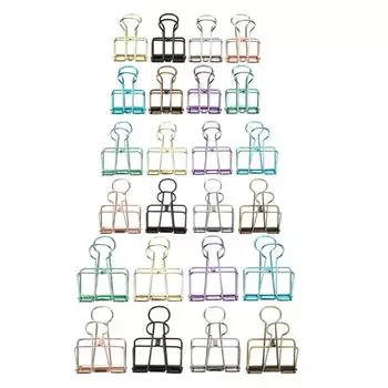 Полый зажим «ласточкин хвост» Многоцветные зажимы с длинным хвостом Скрепка для бумаг Офисный декоративный инструмент S S