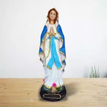 PolyMarble 1 фут Lourdh Mary Showpiece Idol Католическая настенная декоративная христианская статуэтка домашний декор поделки новоселье для гостиной