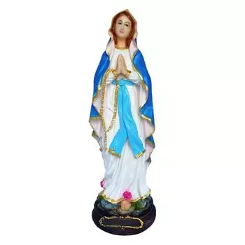 PolyMarble 1 фут Lourdh Mary Showpiece Idol Католическая настенная декоративная христианская статуэтка домашний декор поделки новоселье для гостиной