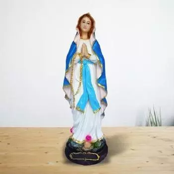 PolyMarble 1 фут Lourdh Mary Showpiece Idol Католическая настенная декоративная христианская статуэтка домашний декор поделки новоселье для гостиной