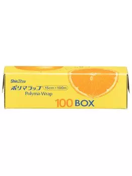 Polymer Polymer Commercial 15cm x Metal Microwave Food Wrap Shin-Etsu Wrap, Use, 100m, Blade, Freezer, Refrigeration, Safe, чистый