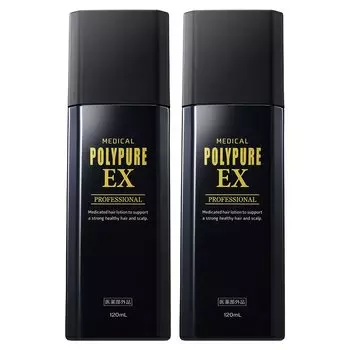 Polypure EX Set of 2 Hair Growth Agents for Men and Women Hair Growth Promotion Hair Thinning Hair Loss Prevention Quasi-drug