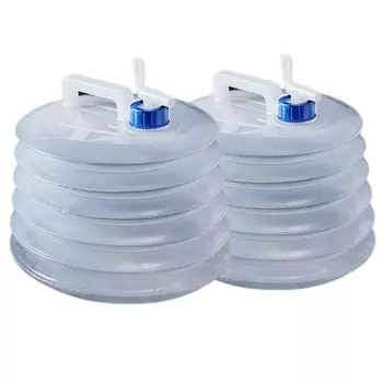 Polytank 10L Складной кран для воды, круглый, для предотвращения стихийных бедствий, набор из 2 шт. (АПОЗИТВ)