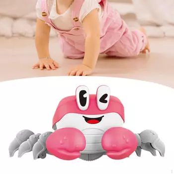 Ползающее животное, детская игрушка с музыкальным сопровождением для домашних животных, реалистичный мюзикл розовый