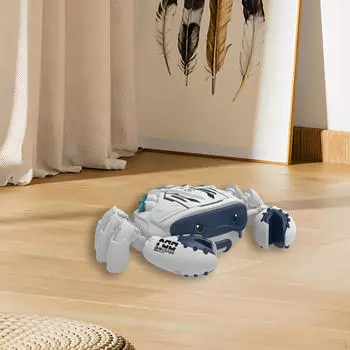 Ползающие игрушки Крабы Детские игрушки Музыкальные интерактивные Электрические Ходячие Младенцы белый