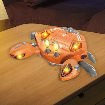 Ползающие крабы Детские игрушки Младенец 12-18 месяцев 6-12 Игрушка для выкладывания на животик с оранжевый