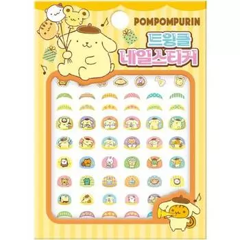 Наклейка для ногтей Pom Pom Purin Twinkle, популярный персонаж в Корее
