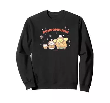 Pom Pom Purin Warm Winter Sweatshirt чёрный