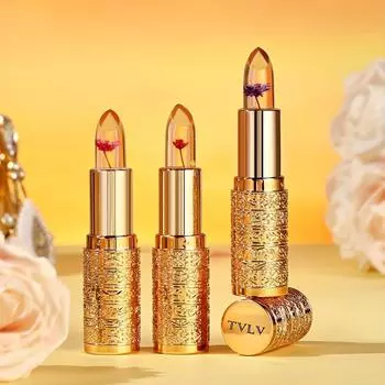 Помада Crystal Gold Foil, меняющая цвет, увлажняющий и питательный бальзам для губ 01