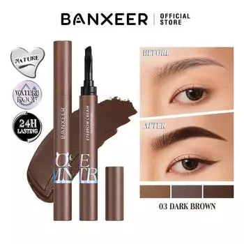 Помада для бровей BANXEER, водостойкая, долговечная, коричневая кремовая текстура, тонированный скульптурный гель для бровей, макияж