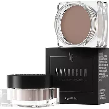Помада для бровей Nanobrow, средне-коричневый, 6 г