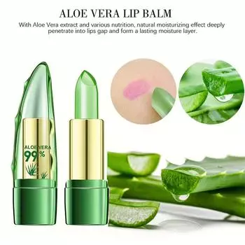 Помада для губ с алоэ, меняющий цвет блеск для губ, масло для губ с изменением цвета, долговечный блеск для губ, набор увлажняющих средств для губ, помада для губ с алоэ для женщин и девочек,Liqui