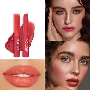 Помада-карандаш для губ, 6 цветов, бархатная, матовая, водостойкая, стойкая к размазыванию, ручка для губ, косметика для макияжа губ