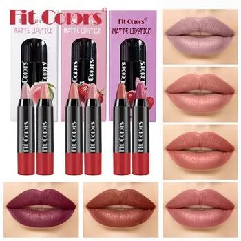Помада-карандаш Velvet Matte Lipstick, стойкая и легко окрашиваемая увлажняющая помада-карандаш, эксклюзивно для вашего сладкого макияжа