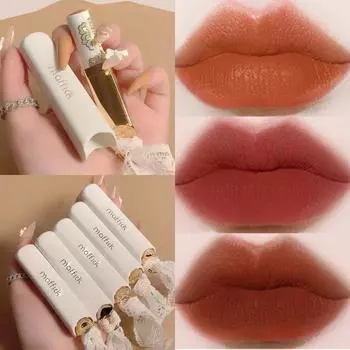 Помада «Кружевной медовый язык», матовая, бархатная, увлажняющий блеск для губ, стойкая, не стягивает, не прилипает, не выцветает, рекомендуется