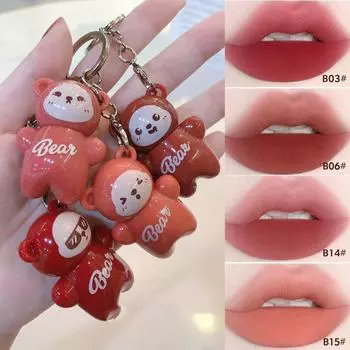 Помада MANSLY Hug Bear Themed для улучшения цвета лица, увлажнения и сохранения стойкого цвета