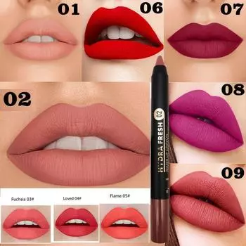 Помада Naked pink, сухой макияж губ, матовая карандашная помада nude, без чашки, не выцветающая помада для женщин