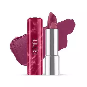 Помада RENEE Marble Lipstick - Viola 4 г, насыщенная с высоким содержанием цветных пигментов, увлажняющая, обогащенная маслом ши и витамином Е