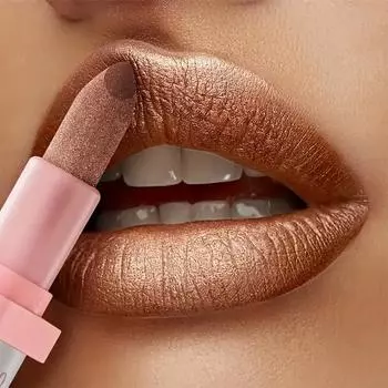 Помада с металлическим блеском, стойкая, водостойкая, не выцветающая помада для губ, мерцающий перламутровый финиш, идеально подходит для повседневных и праздничных образов для музыкального фестиваля 3#