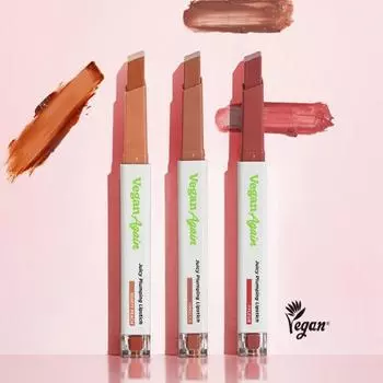 Помада Touch In Sol Vegan Again Juicy Plumping Lipstick 1,8 г 3 цвета 1. Mocca